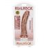 RealRock - realistisk dildo - 15,5cm (mörk natur)