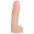 Doc Johnson Vac-U-Lock Hung 12 - realistisk dildo med pung (natur)