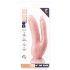 Dr. Skin 8 - Dubbel dildo med sugfot (natur)