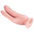 Dr. Skin 8 - Dubbel dildo med sugfot (natur)