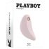 Playboy Palm - uppladdningsbar, vattentät 2in1 klitorisvibrator (rosa)