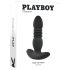 Playboy uppladdbar stötande analvibrator (svart)