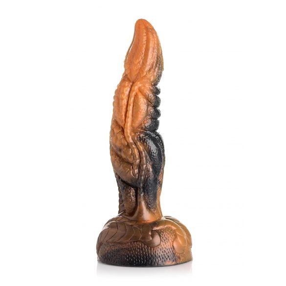 Creature Cocks Ravager - texturerad dildosilikon 20 cm (orange)