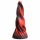 Inferno Kyss - vriden silikon dildo, 19 cm (röd)