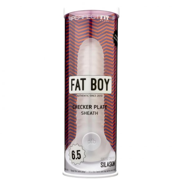 Fat Boy Checker Box - penissäck (17cm) - mjölkvit