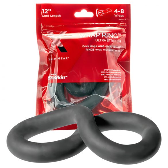 Perfekt passform Ultra Omslag 12 - tjock penisring - svart (30cm)