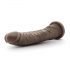 Dr. Skin 20,5cm - realistisk dildo med sugkopp - brun