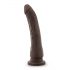 Dr. Skin 20,5cm - realistisk dildo med sugkopp - brun