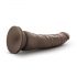 Dr. Skin 20,5cm - realistisk dildo med sugkopp - brun