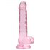 REALROCK - Rosa naturtrogen dildo 17cm