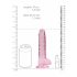 REALROCK - Rosa naturtrogen dildo 17cm