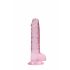 REALROCK - Rosa naturtrogen dildo 17cm