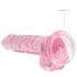 REALROCK - Rosa naturtrogen dildo 17cm