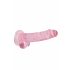 REALROCK - Rosa naturtrogen dildo 17cm