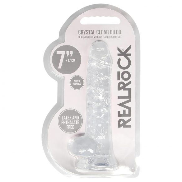 REALROCK - klar realistisk dildo (17 cm)