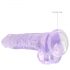 REALROCK - Genomskinlig realistisk dildo - Lila (19 cm)