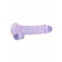 REALROCK - Genomskinlig realistisk dildo - Lila (19 cm)