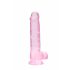 REALROCK - verklighetstro dildo i rosa (19cm)