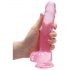 REALROCK - verklighetstro dildo i rosa (19cm)