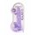 REALROCK - realistisk dildo, transparent lila (22cm)