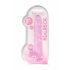 REALROCK - genomskinlig realistisk dildo - rosa (22cm)