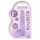 REALROCK - transparent realistisk dildo - lila (15 cm)