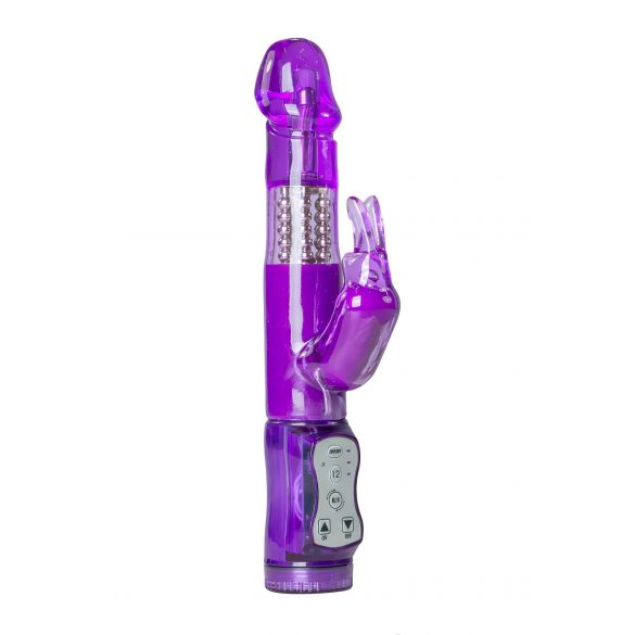 Easytoys Rabbit - roterande pärlor, klitorisstimulator vibrator (lila)