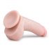 Easytoys - dildo med sugfot och testiklar (20 cm) - naturfärg