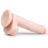 Easytoys - stor dildo med sugkopp och pung (26,5 cm) - naturfärg