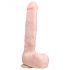 EasyToys - Stor dildo med sugkopp & bollar (29,5cm) - naturlig