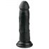 Easytoys - verklighetstro dildo med sugkopp (15,5cm) - svart