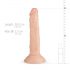 Realistisk Blane dildo - 20 cm (naturfärg)