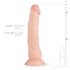 Realistisk Dylan-dildo - 23cm (naturlig)