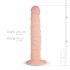 Realistisk Fantasi Scott - 25 cm dildo naturfärg