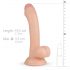 Realistisk Vince - naturdildo med förhud - 19,5 cm