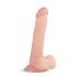 Realistisk dildo Felix - med kulor, 22 cm, naturfärg