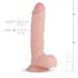 Real Fantasy Glynn - realistisk dildo 25 cm (natur)