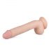 Real Fantasy Elvin - realistisk dildo med pung - 28 cm (hudfärg)