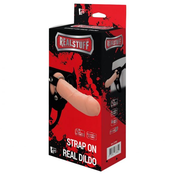 Realistisk strap-on dildo - naturfärg