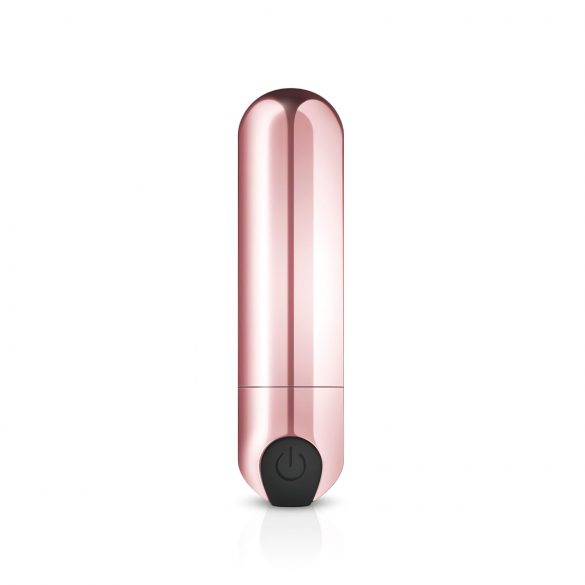 Rosy Gold Bullet - uppladdningsbar mini-vibrator (roséguld)