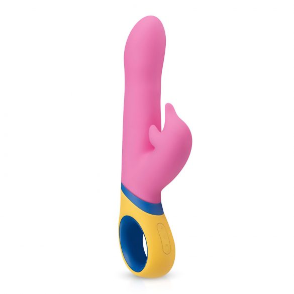 PMV20 Kopia Delfin - roterande huvud och klitorisarm vibrator (rosa)