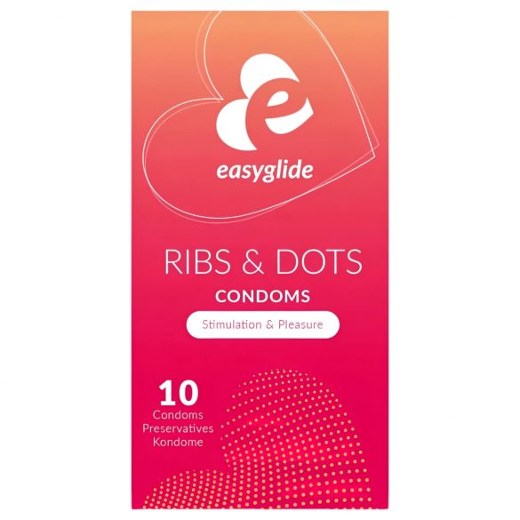 EasyGlide Ribbad & Prickad kondom (10 st)