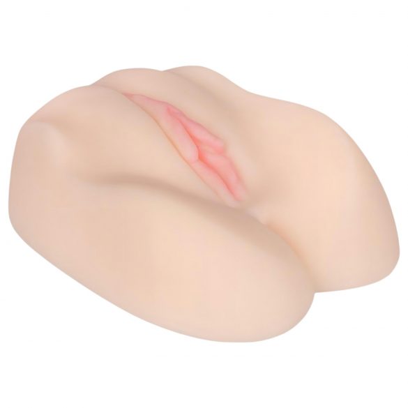 FWB - Ellen Rogers lystfylld vagina & rumpa med vibrator (natur)