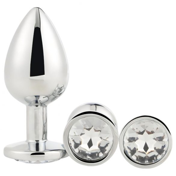 Gleaming Love - Analpluggset - silver (3 delar)