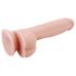 Mr. Dixx 7.6 - Suggererande dildo med sugkopp, naturlig (19,5 cm)