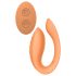 Glam - uppladdningsbar parvibrator med fjärrkontroll (orange)