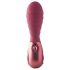 Dinky Jody F. Mini – ribbad minivibrator med uppladdning (röd)