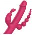 Dreamtoys Anywhere Pleasure - uppladdningsbar 4-grenad vibrator (rosa)