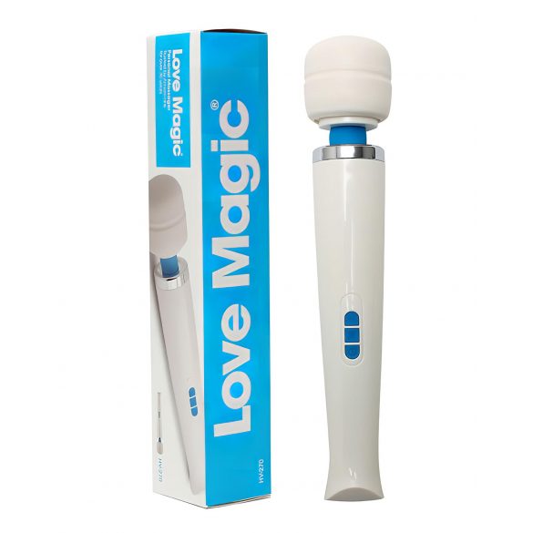 Love Magic Wand - uppladdningsbar vibrator (vit)