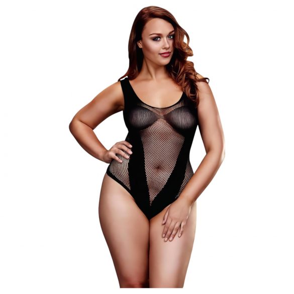 BACI Plus Size - Raffinerad nätbody - svart (XL-XXL)